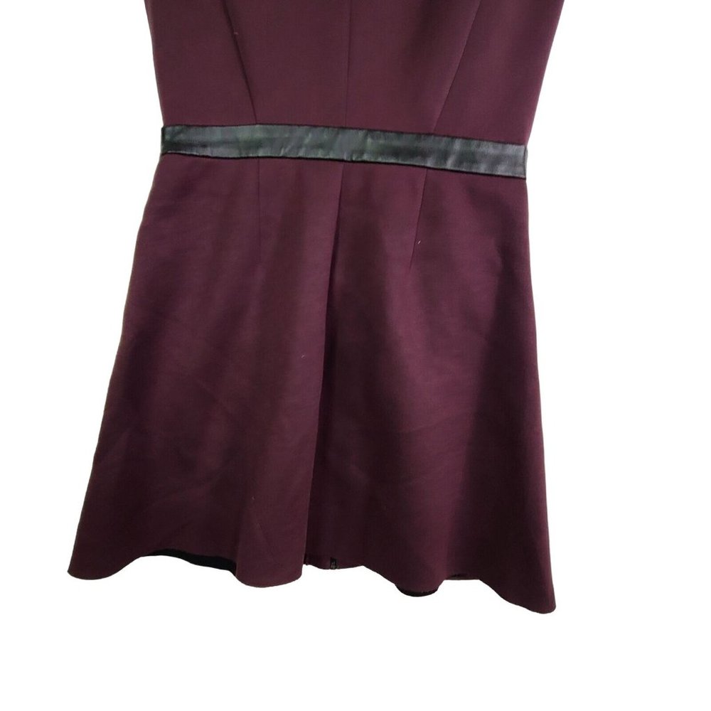 Robert Rodriguez Plumb Neoprene Sleeveless A-Line Dress Front Zip Zip Pockets 10 - Picture 10 of 11